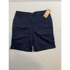 French Toast Girls' Pull-on Short (Standard & Plus) 14 1/2 Plus  Color Navy